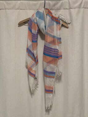 Italy Design Summertime Stripe Lightweight Scarf